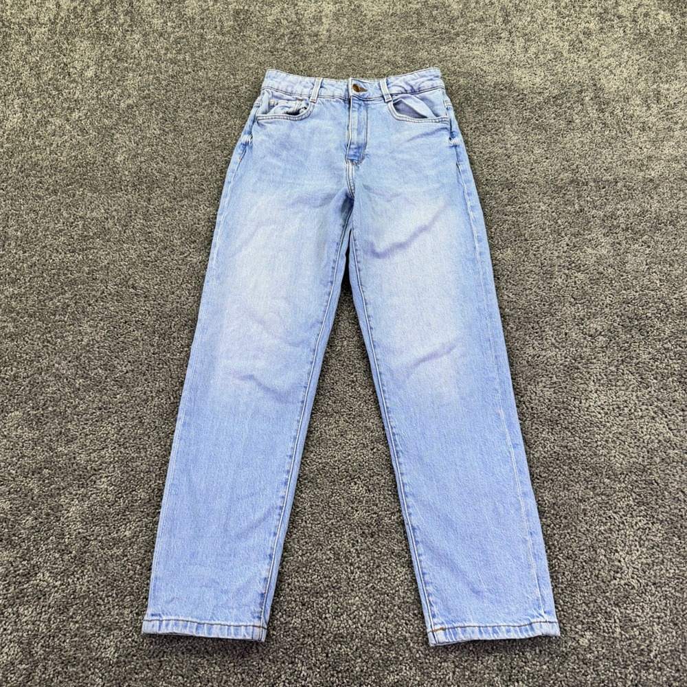 Zara Jeans Womens 6 Light Blue Ankle Straight Leg